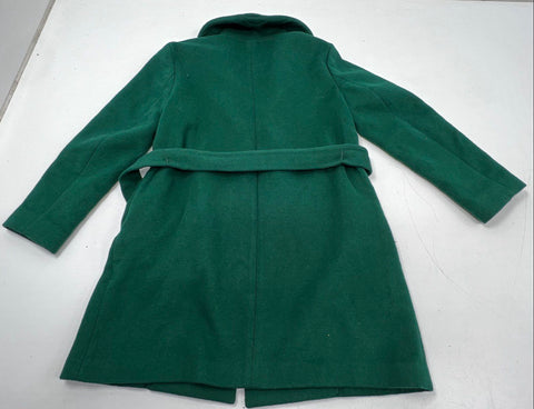 Ann Taylor Women's Green Shawl Collar Belted Wrap Coat Sz S