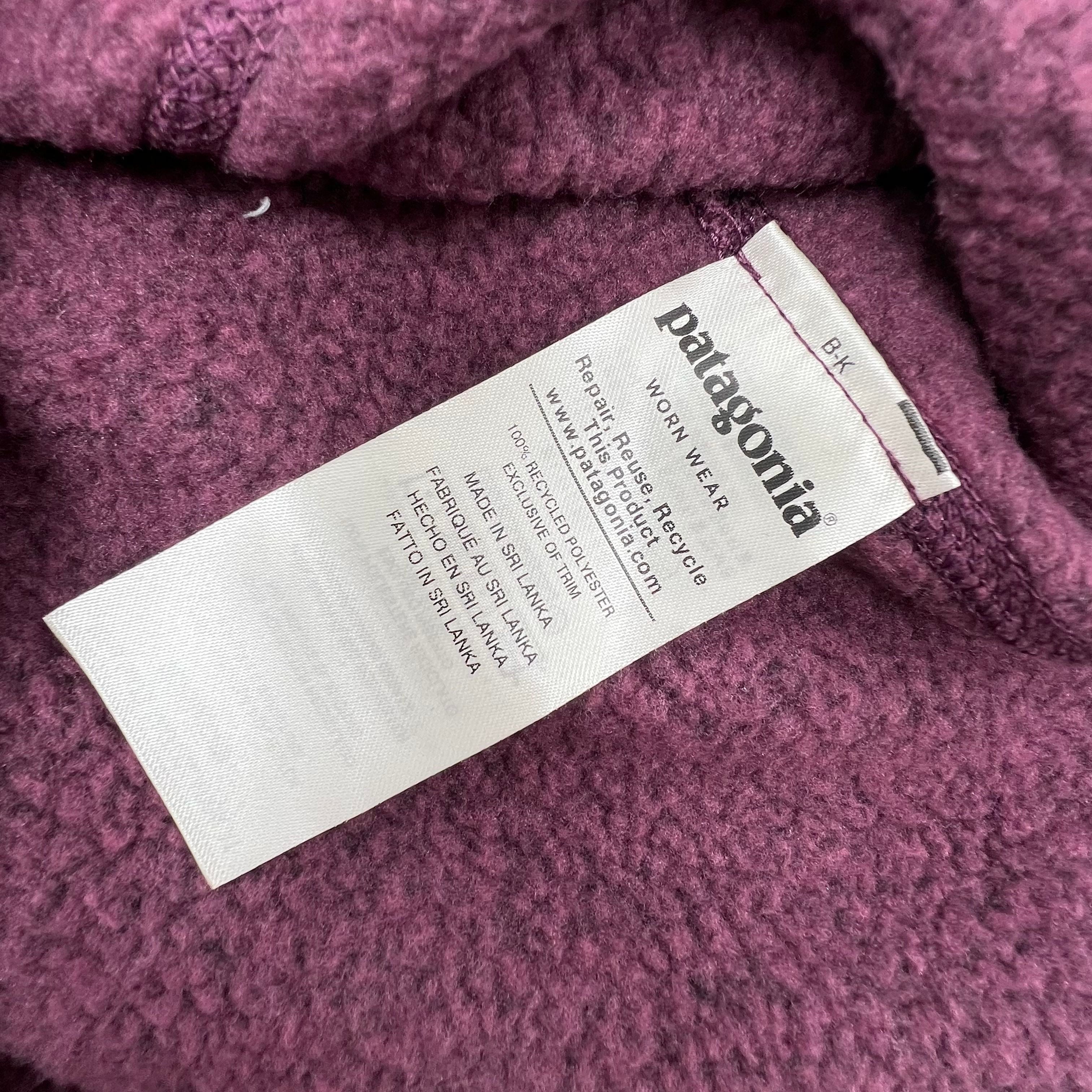Patagonia Purple Heather Better Sweater 1/4 Zip Fleece Pullover Women's S