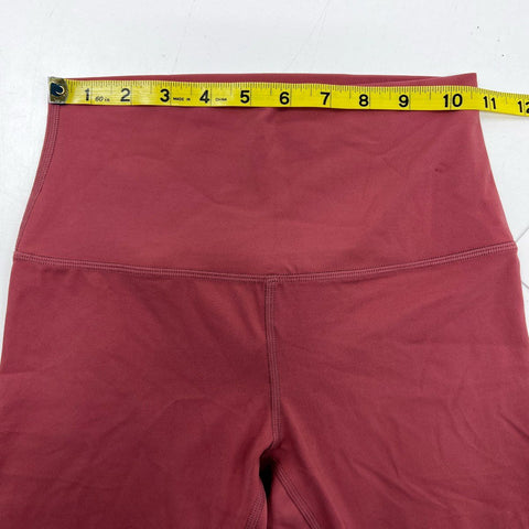 Lululemon Women's Align HR Crop 21" Leggings Burnt Rock Red Sz 4 NWT