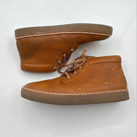 UGG Freamon Brown Pebble Leather Chukka Sneakers Size 8