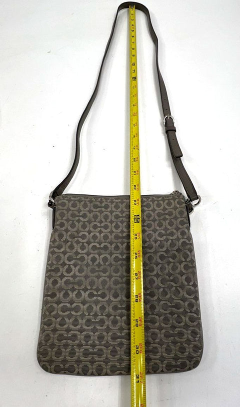 Coach Signature C & Optic C Canvas Crossbody Bag Purse Lot of 2