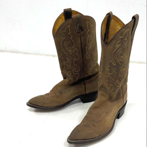 Justin 2252 Brown Distressed Leather Western Cowboy Boots Men's Size 10D