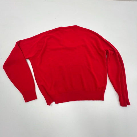 Vintage 80s King Louie Men's Red Miller High Life Embroidered Sweater USA XXL