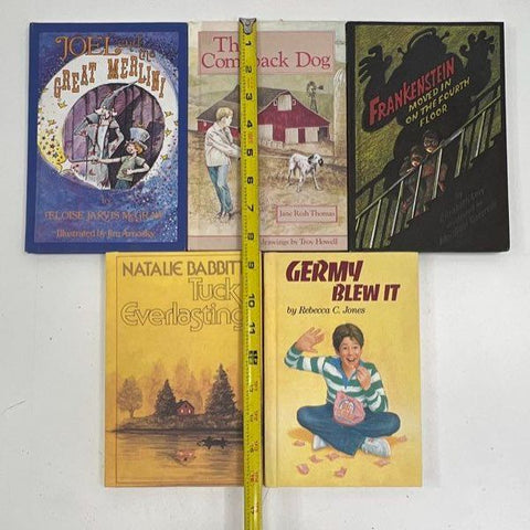 Vintage 70s 80s Kids Chapter Book Lot 5 Weekly Reader Tuck Everlasting Hardcover