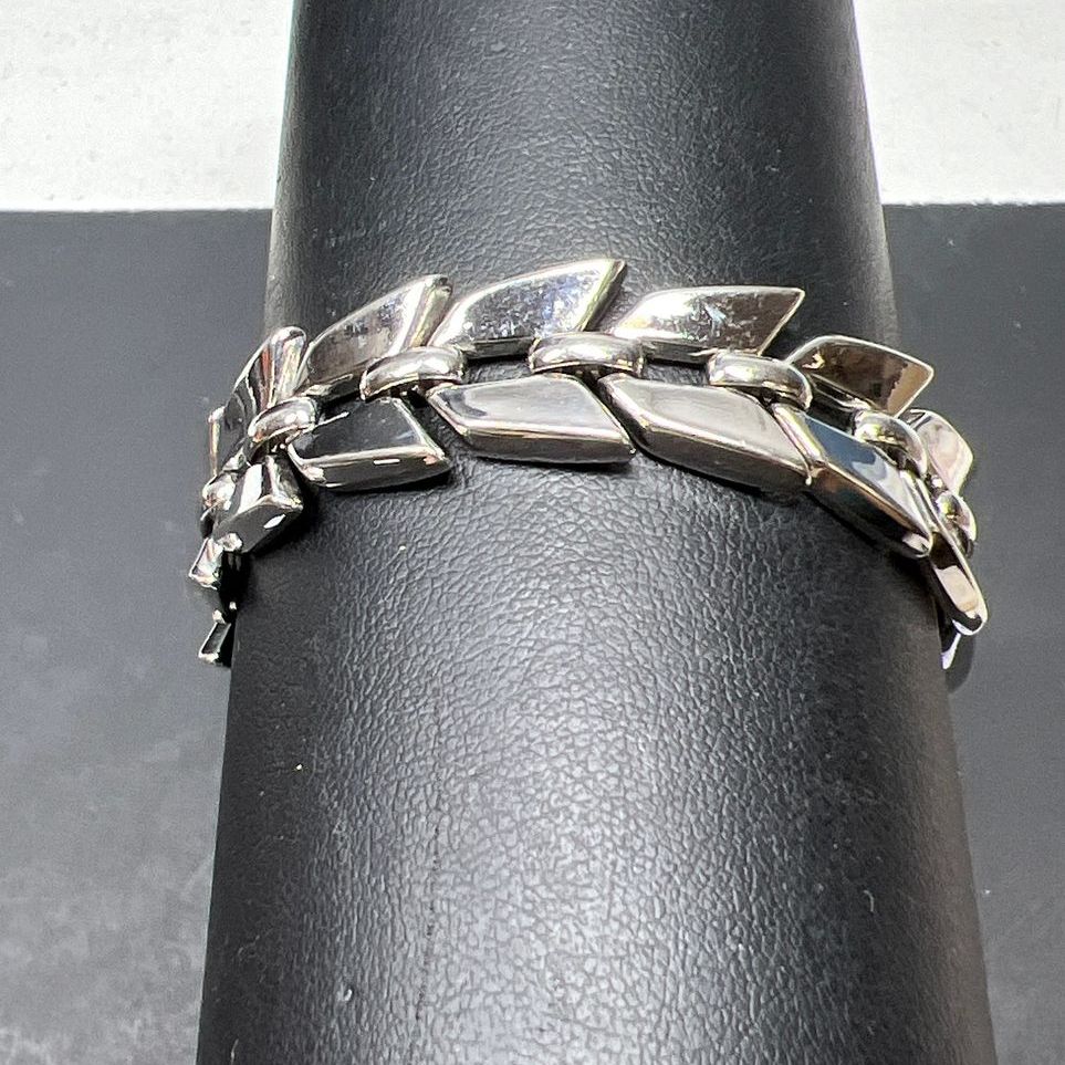 Trifari Silver Tone Link Bracelet