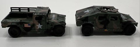 U.S. Army Humvee Military Vehicle Toy Lot 4 Piece Camouflage Mixed Variants