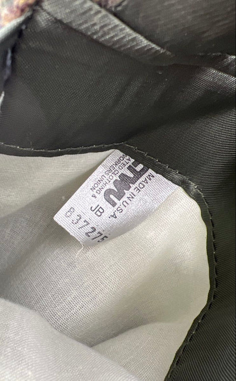 Vintage 80s Jos. A. Bank Mens Brown Glen Plaid Wool Blazer 42L ACTWU Union