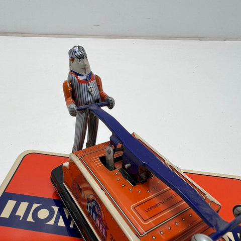 2000 Schylling Lionel 100th Anniversary Tin Hand Car Wind-Up Toy CIB Working
