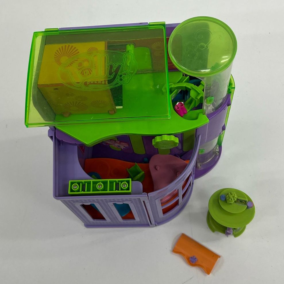 Vintage Collectible Toys Mattel Polly Pocket Mall Cafe Fold Out Play Set Lot