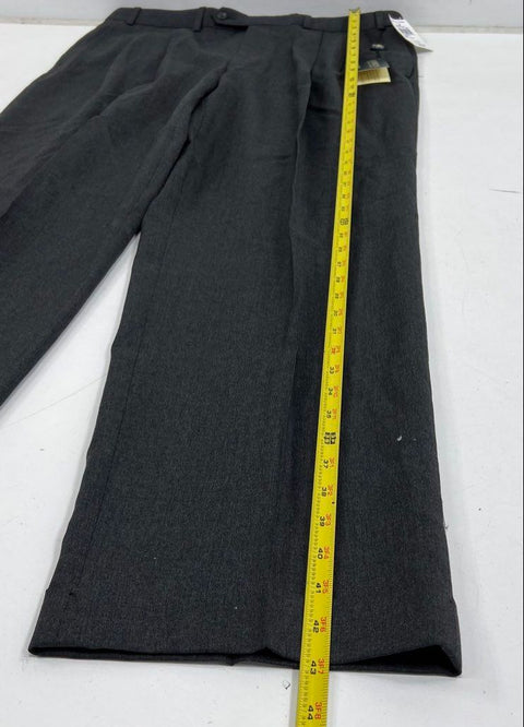 NWT Lauren Ralph Lauren Men's Gray Pleated Cuffed Dress Pants Slacks 35x32