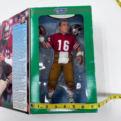 Vintage NFL Football Joe Montana 49ers Starting Lineup 1997 12 Inch Figure Box