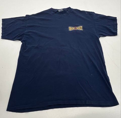 Vintage 90s Iron Bolt 100% Beef Bodybuilder Graphic T-Shirt Sz XL