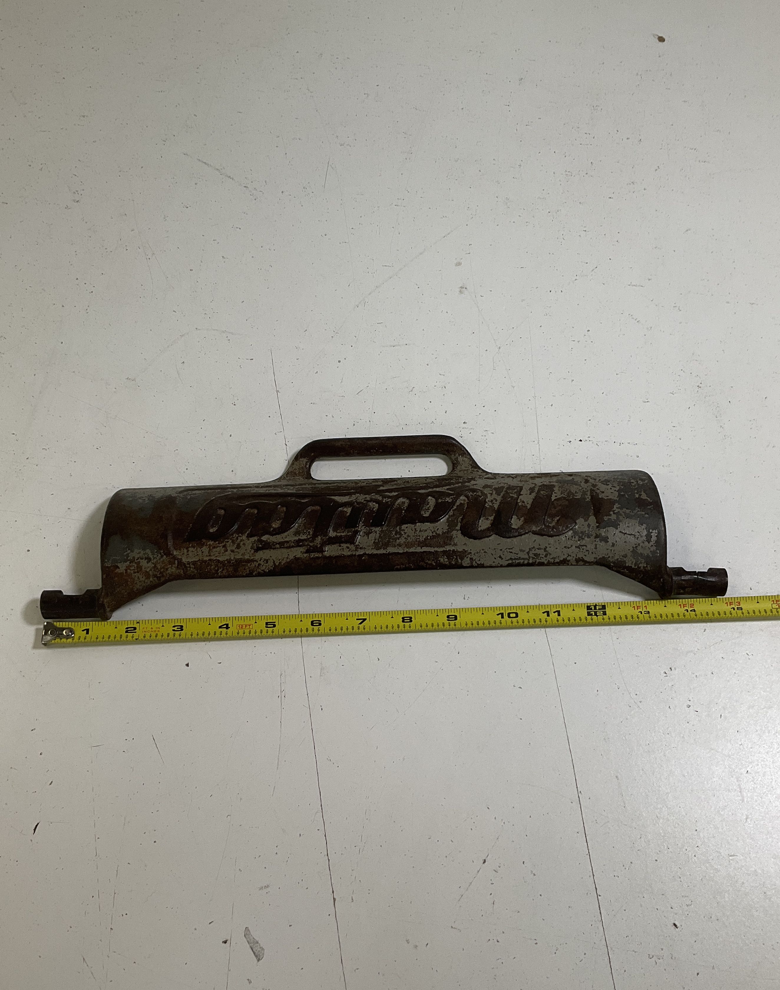 Vintage Maytag Cast Iron Wringer Washer Engine Guard Cover Part Embossed Logo