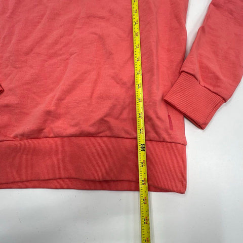 Denim & Flower Men's Crewneck Performance Fleece Sweatshirt Coral NWT Size S