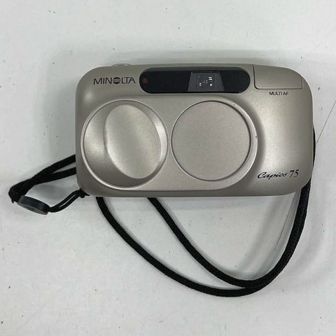 Vintage 1990s Minolta Capios 75 35mm Point & Shoot Film Camera 38-75mm Zoom
