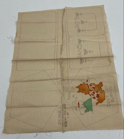 Vintage Embroidery Pattern Lot American Thread Jerglo Pot Holder Centerpiece