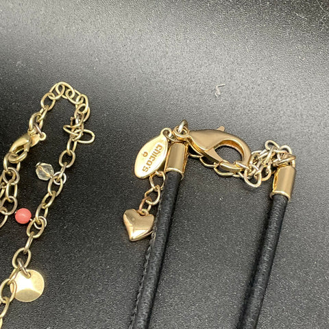 Chico's & Fashion Jewelry Lot 9 Statement Tassel Heart Shell Beaded Necklaces