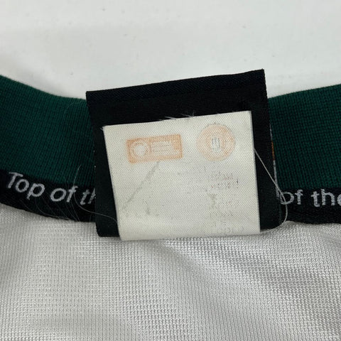 Men's Playmaker White & Green Short Sleeve Ducks Team Jersey #2 - Size Large