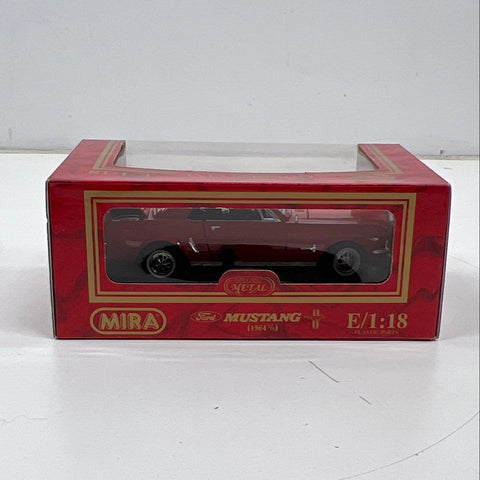 Mira Ford Mustang 1964 1/2 Red Diecast Car 1:18 Scale Golden Line NIB