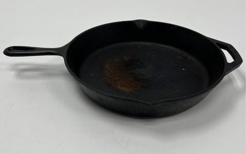 Lodge 12 Inch Cast Iron Skillet No 10SK Helper Handle Made in USA