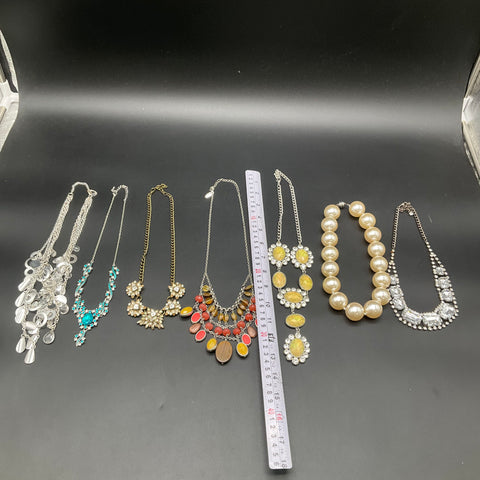 Sugarfix Claire's New York & Co Statement Rhinestone Costume Necklace Lot of 7