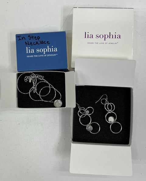 Vintage Lia Sophia & Mixed Costume Jewelry Lot Necklaces Bracelets Earrings