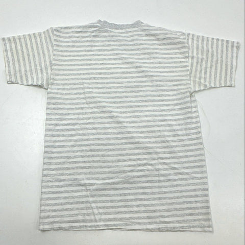 Vintage 80s Nebraska Huskers Striped Single Stitch T-Shirt Miller USA Sz L
