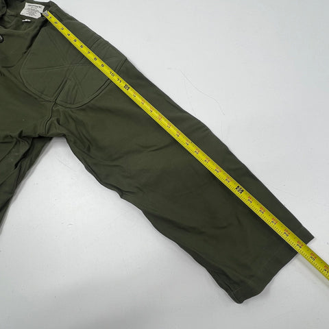 Vintage Creighton Inc Olive Green Padded Shooting Field Jacket Coat Men's L