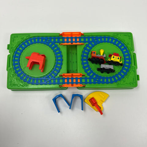 Vintage Mattel My First Wheels Train Set And Case Incomplete 1980