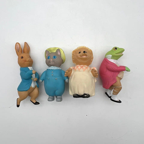 Eden Beatrix Potter Peter Rabbit Figurine Lot 1976 PVC 4 Pieces Vintage Figures