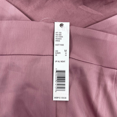 Gianni Bini Women's Melinda Dress Dusty Rose Ruffle Halter High Low NWT Sz M
