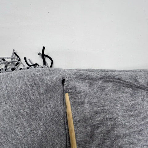 Stella McCartney Kids Fringed Star Sweatshirt Dress Gray Sz 14Y