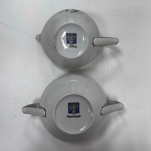 Narumi Southwind Fine China 23pc Tea Set Bamboo Pattern Cups Saucers Vintage
