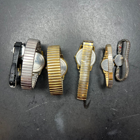 Lot of 6 Timex Watches Men & Women's *Not Tested Repairs Needed Analog