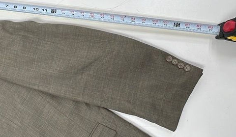 Austin Reed & Nino Cerruti Men's Suit Coat Blazer Lot 2 Wool Tan Gray Sz 48L