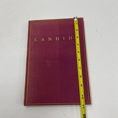 Vintage Candide by Voltaire Hardcover Book Illustrated Red Cloth Gilt Title