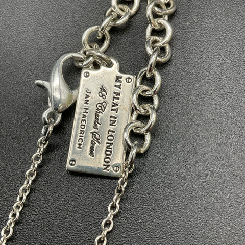 Jan Haedrich My Flat in London Silver Tone Scottie Dog Necklace 18"