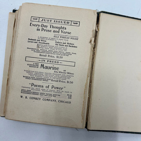 Antique 1905 Charlotte Temple Book by Susannah Rowson W.B. Conkey Co Publisher