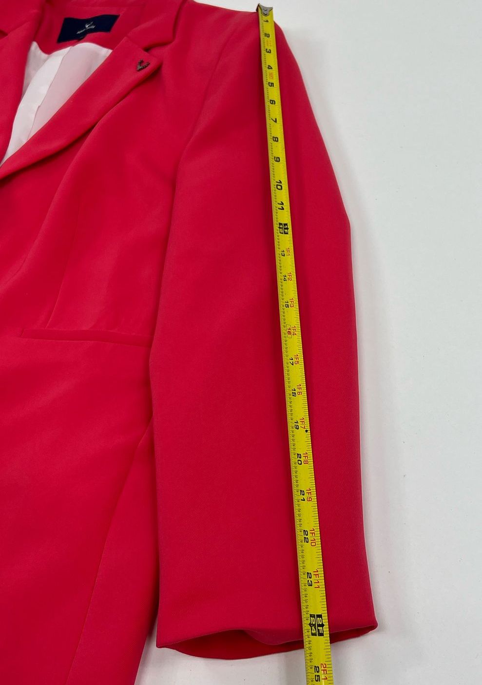 NWT Women's Allen Solly Salmon Pink Blazer Suit Jacket with Pin - Size XL