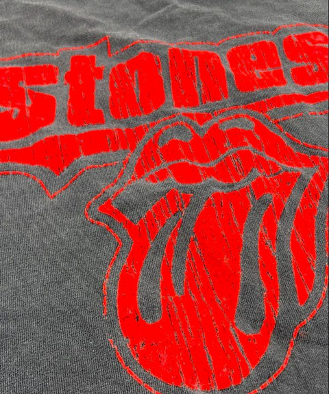 Vintage 90s The Rolling Stones Logo Band Tee T-Shirt AAA Double Stitch Sz L