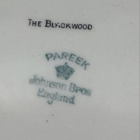 Johnson Bros The Blackwood Pareek Plates Set 9 Piece England Vintage 9"
