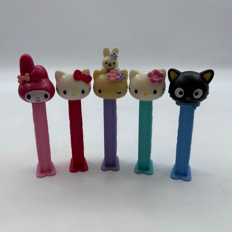 PEZ Dispenser Lot Sanrio Hello Kitty My Melody 10 Pieces With Collectible Tin