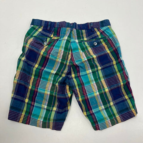 Polo Ralph Lauren Men's India Madras Plaid Classic Fit Shorts Multicolor Sz 30