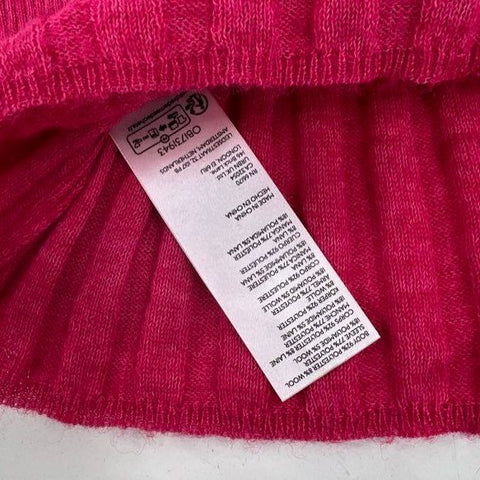 Pilcro Pink Rose NWT Wide Ribbed V-Neck Sweater Pullover Women's XS