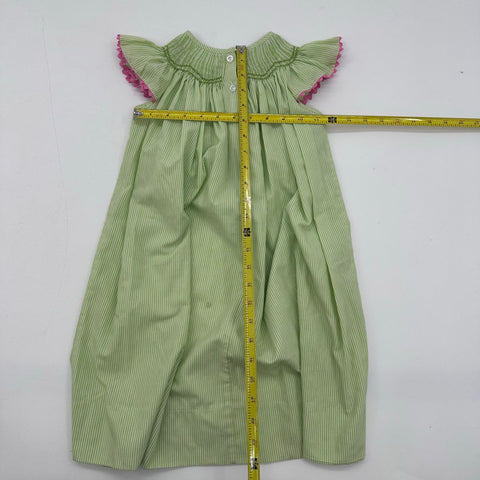 Fantaisie Kids Girls Dress Lot Smocked Gingham Train Striped Polka Dot Sz 4T