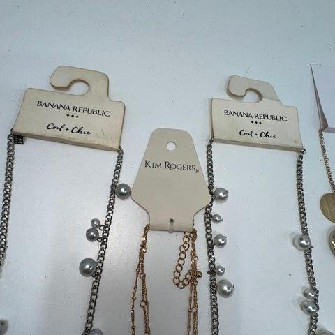 Banana Republic Loft Kim Rogers Costume Jewelry Lot of 18 Necklaces Bracelets