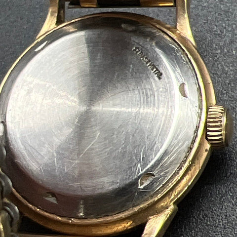 Vintage Wittnauer Automatic Wristwatch Gold Tone Round Dial Expandable Band