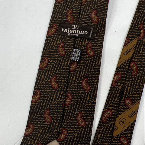 Designer Lot of 6 Men's Vintage Silk Neckties Valentino Versace Armani Lanvin