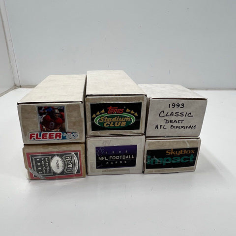 Football Card Lot Bulk Collection Early 1990s Topps Fleer Skybox See Photos