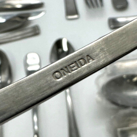 Mixed Stainless Steel Flatware Lot Oneida Cuisinart Imperial 36 Piece